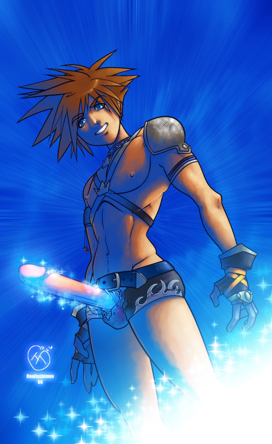 disney doujinshimon kingdom_hearts male male_only penis rule34 solo solo_male sora sora_(kingdom_hearts) square_enix tagme