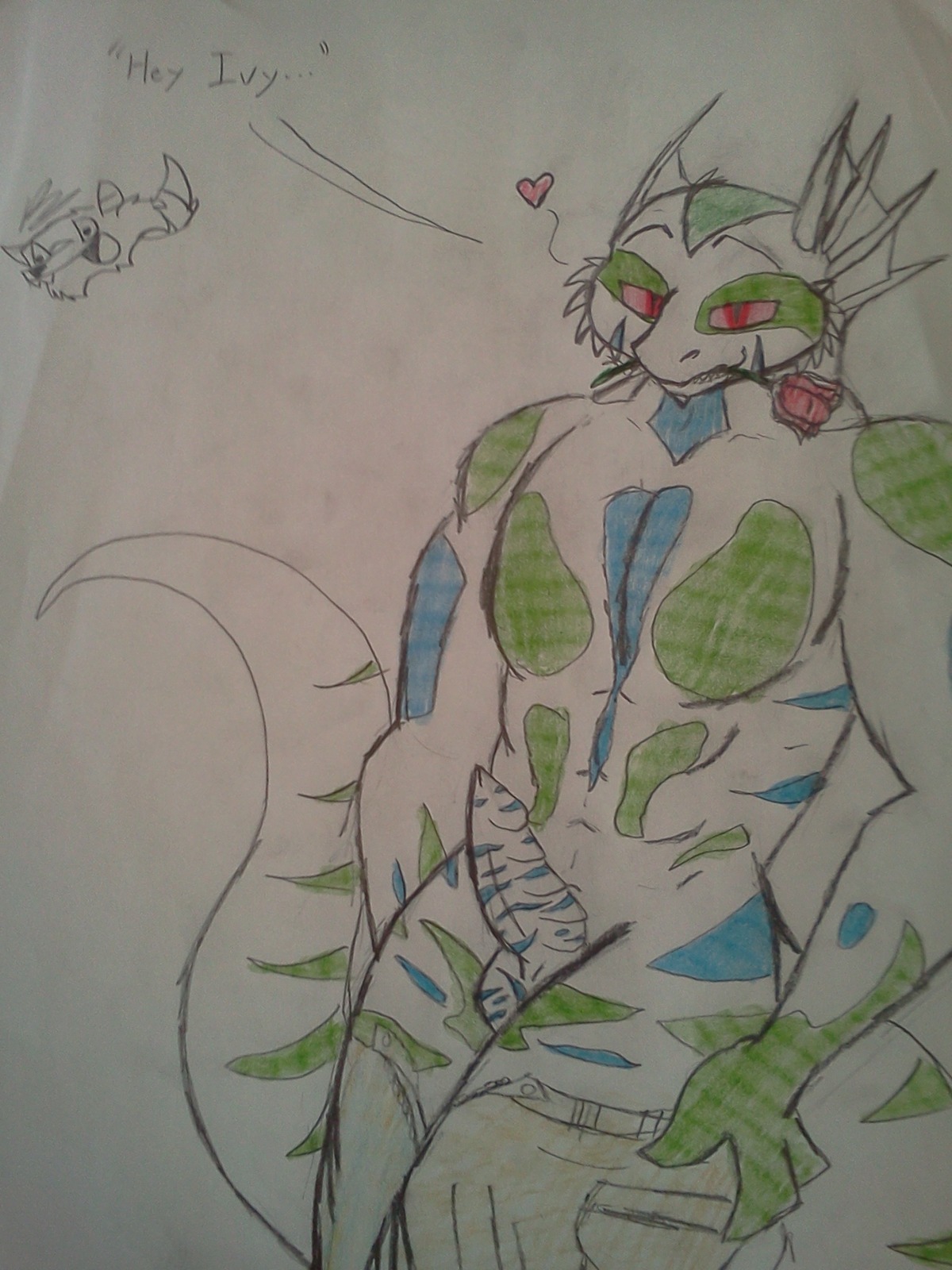2012 3:4 anthro balls claws deathfang e621 erection fin genitals hi_res lizard looking_at_viewer male nude penis red_eyes redgreenfluffball reptile scalie solo tail