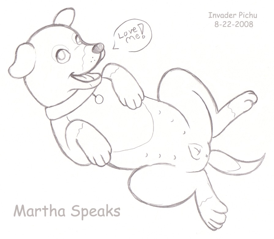 2008 anatomically_correct anatomically_correct_genitalia anatomically_correct_vulva animal_genitalia animal_vulva anus black_and_white canid canine canine_genitalia canine_vulva canis dated dialogue domestic_dog e621 english_text female feral genitals insaneproxy lying mammal martha_lorraine martha_speaks monochrome on_back pbs sketch solo spread_legs spreading text vulva