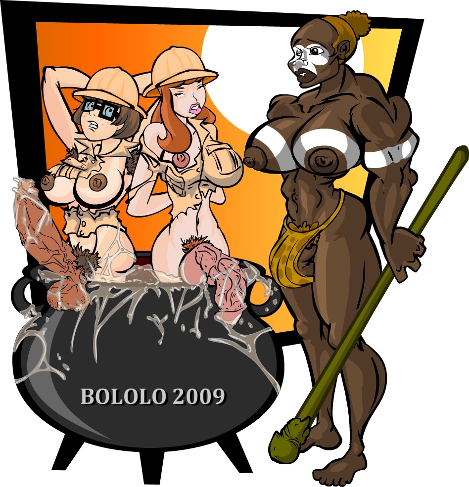 3futas balls bololo daphne_blake futa_only futanari hanna-barbera hyper intersex nipples penis rule34 scooby-doo tagme testicles velma_dinkley
