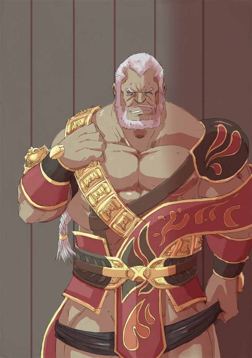 dynasty_warriors huang_gai human male male_only rule34 solo tagme