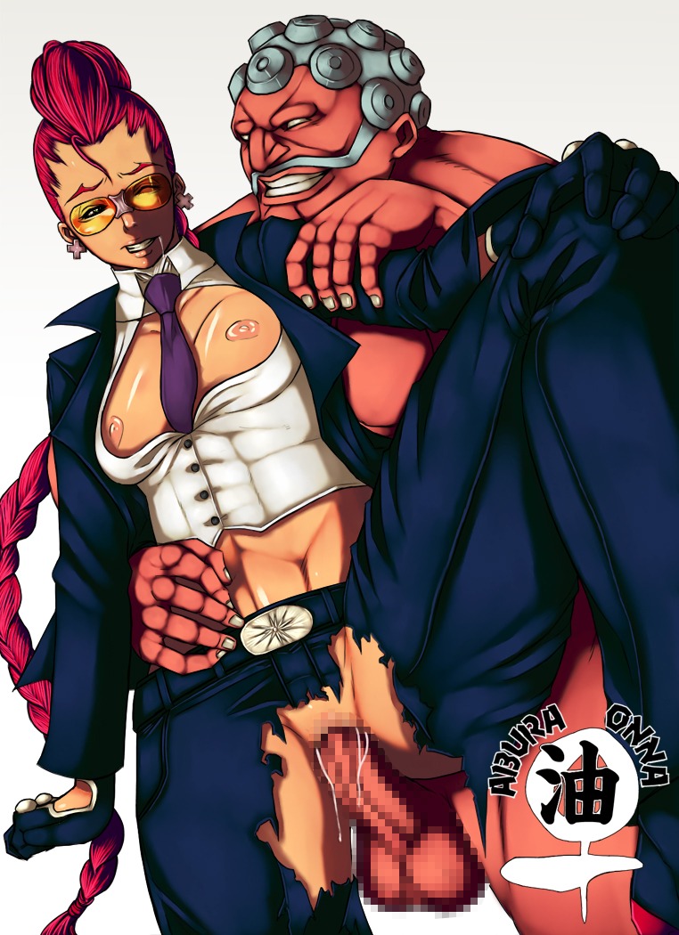 1boy 1girls breasts censored clenched_teeth clothed_sex clothing crimson_viper cum cum_in_pussy cum_inside female hakan human interspecies leg_lift long_hair male milf mosaic_censoring open_clothes open_shirt penetration penis pussy rape rule34 serizawa_an_ne shirt spread_legs straight street_fighter torn_clothes vaginal_penetration