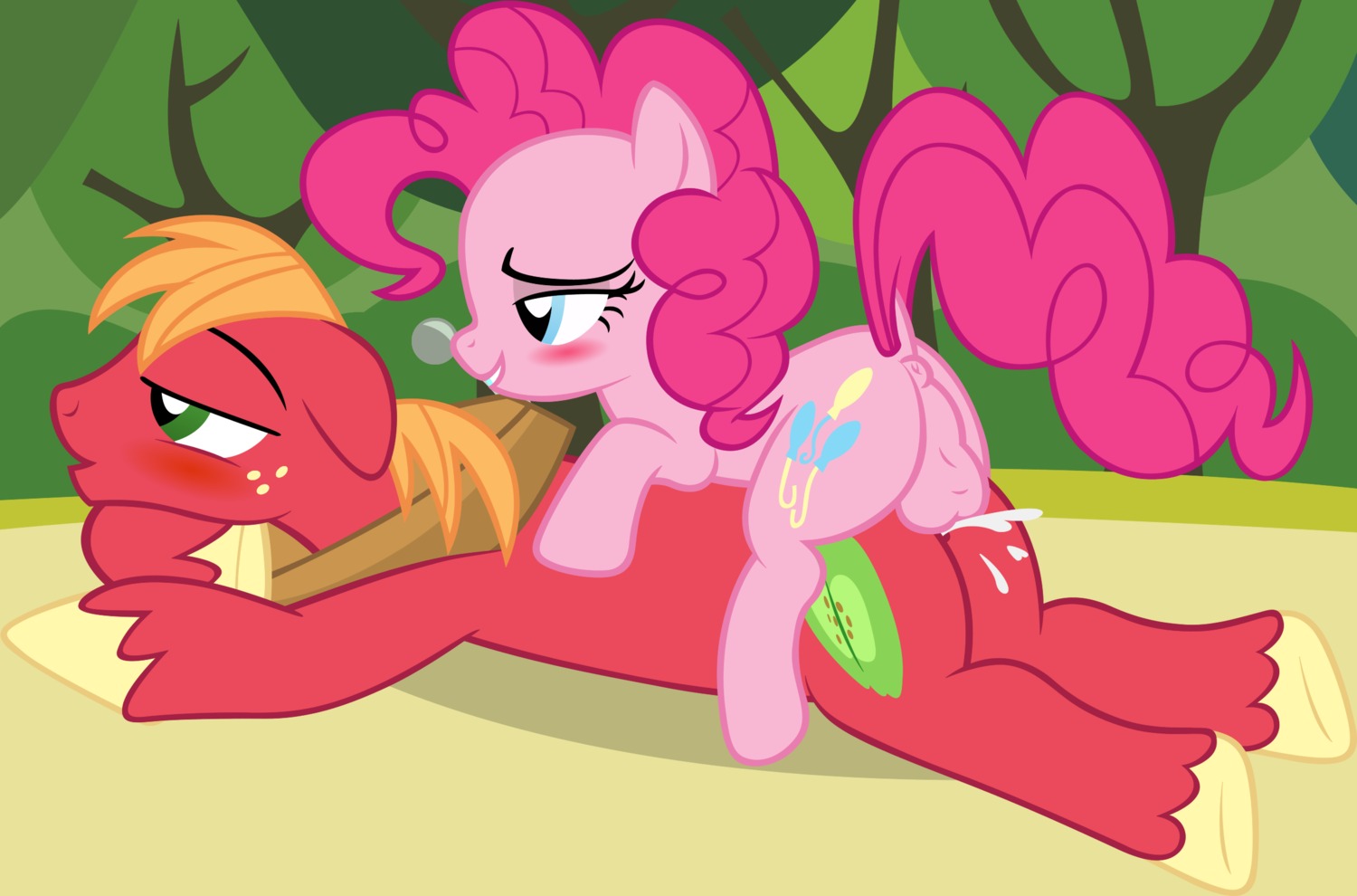anal anal_penetration badumsquish balls big_macintosh_(mlp) blue_eyes bodily_fluids cum cutie_mark duo e621 earth_pony equid equine erection feral feral_on_feral feral_penetrated feral_penetrating feral_penetrating_feral friendship_is_magic genital_fluids genitals green_eyes gynomorph gynomorph/male gynomorph_penetrating gynomorph_penetrating_male hair half-closed_eyes hasbro hi_res horse intersex intersex/male intersex_penetrating intersex_penetrating_male larger_male larger_penetrated looking_pleasured male male_penetrated mammal my_little_pony narrowed_eyes on_model orange_hair penetration penis pink_hair pinkie_pie_(mlp) pony quadruped sex size_difference smaller_gynomorph smaller_intersex smile