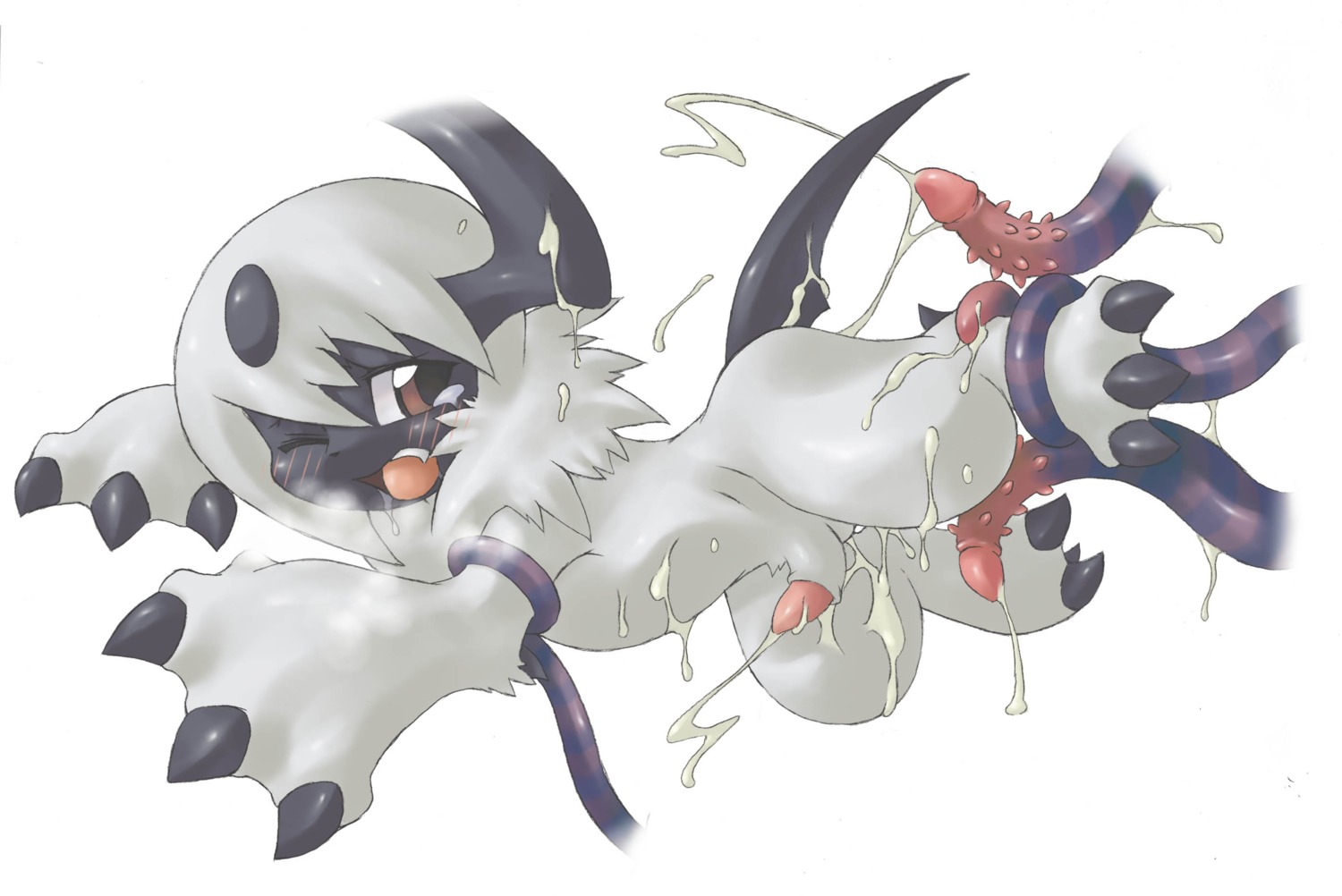 absol feral furry male nintendo penis penis_tentacles pok&eacute;mon_(species) pokemon pokemon_(species) pokemon_rse rule34 tagme tentacle tentacles