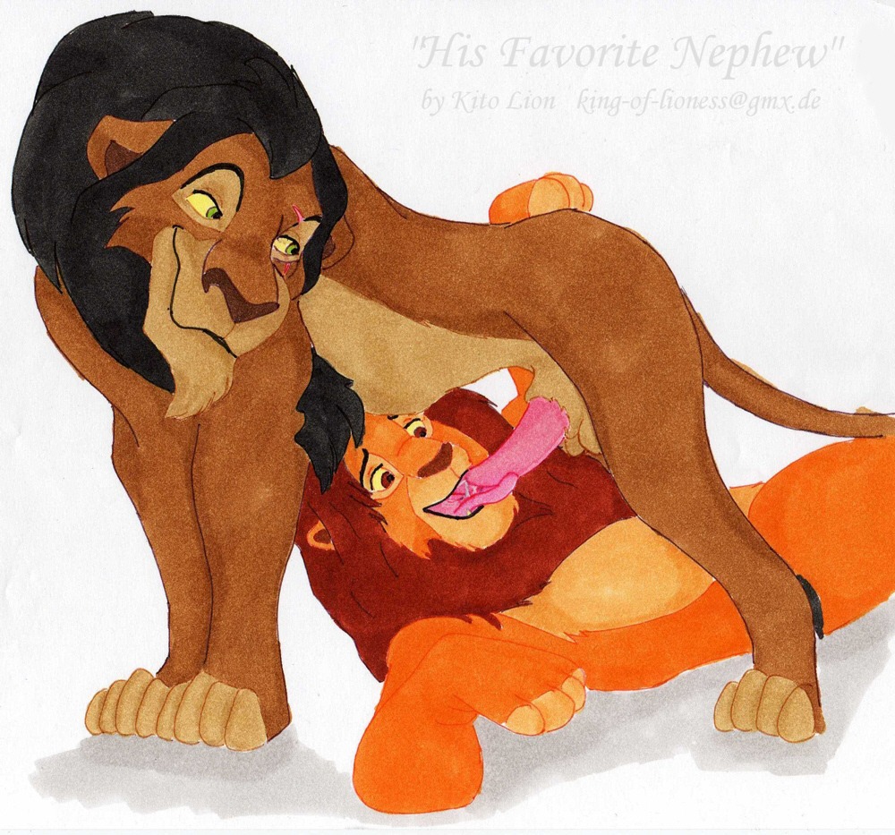 anthro disney feline feral feral_only furry gay incest lion male male_only penis rule34 scar scar_(the_lion_king) simba tagme the_lion_king yaoi