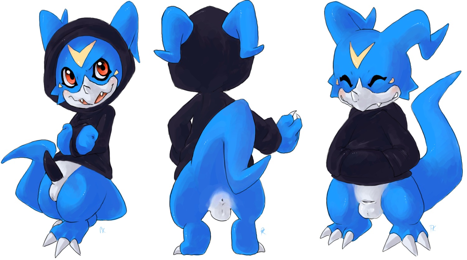 color digimon male male_only rule34 solo veemon