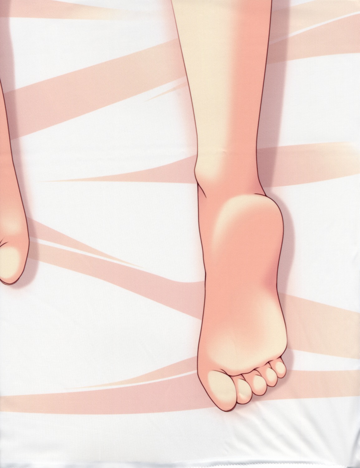 barefoot bed fate_testarossa feet female mahou_shoujo_lyrical_nanoha mahou_shoujo_lyrical_nanoha_strikers rule34 sugii_tsukasa sugiya