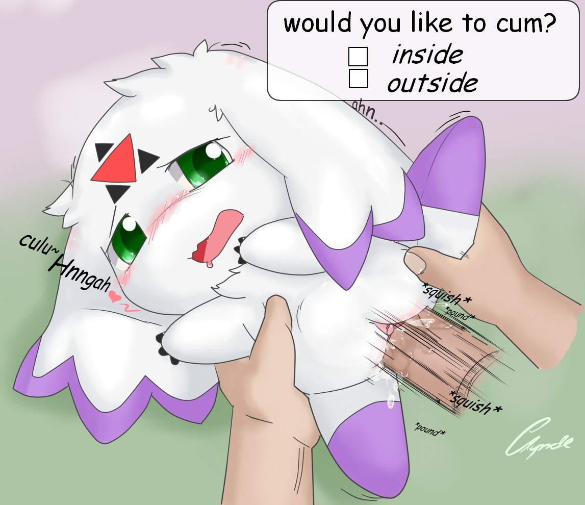 anthro bandai_namco bestiality big_ears blush bodily_fluids calumon carrying_another chest_tuft clitoris clyndemoon digimon digimon_(species) digiphilia disembodied_hand dominant drooling duo e621 english_text erection female female_on_human female_penetrated feral feral_penetrated fleshlight_position fur genitals green_eyes half-closed_eyes human human_on_feral human_penetrating human_penetrating_feral interspecies larger_dom larger_male male male/female male_on_feral male_penetrating male_penetrating_female mammal narrowed_eyes nude open_mouth penetration penile penile_penetration penis penis_in_vagina saliva semi-anthro sex size_difference smaller_female smaller_penetrated spread_legs spreading text tuft vaginal vaginal_penetration vulva young young_anthro young_female