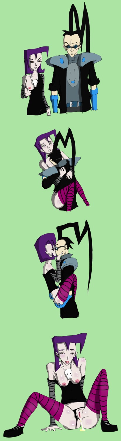 aged_up dib_membrane female gaz_membrane human invader_zim kissing pale_skin rule34 straight_hair tagme