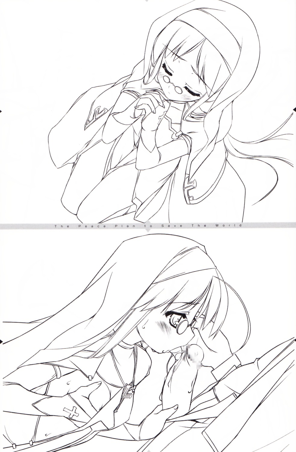 censored fellatio male monochrome night_wizard oral penis rule34 uropyon urotan