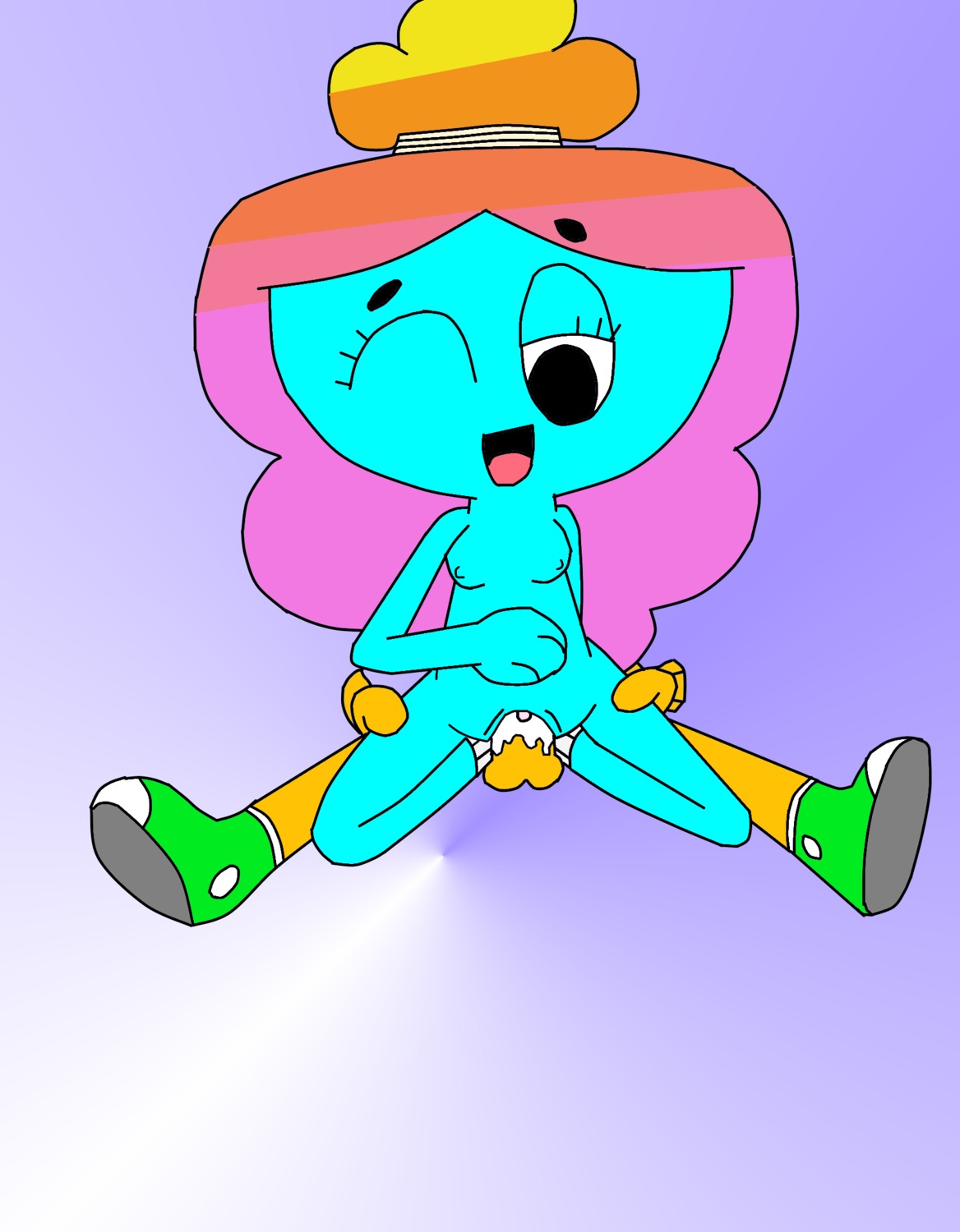 1boy 1girls cartoon_network cowgirl_position cum_in_pussy darwin_watterson female grabbing_thighs male pussy rachel_wilson random_anon rule34 sex the_amazing_world_of_gumball vaginal_sex