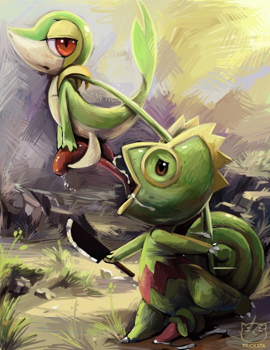 conditional_dnp duo e621 erection feral feral_on_feral generation_3_pokemon generation_5_pokemon genitals kecleon knife licking male male/male male_penetrated male_penetrating male_penetrating_male nintendo oral penetration penile penis penis_lick plant pokemon pokemon_(species) sex snivy tail tongue tongue_out tricksta vine_whip vinejob vines