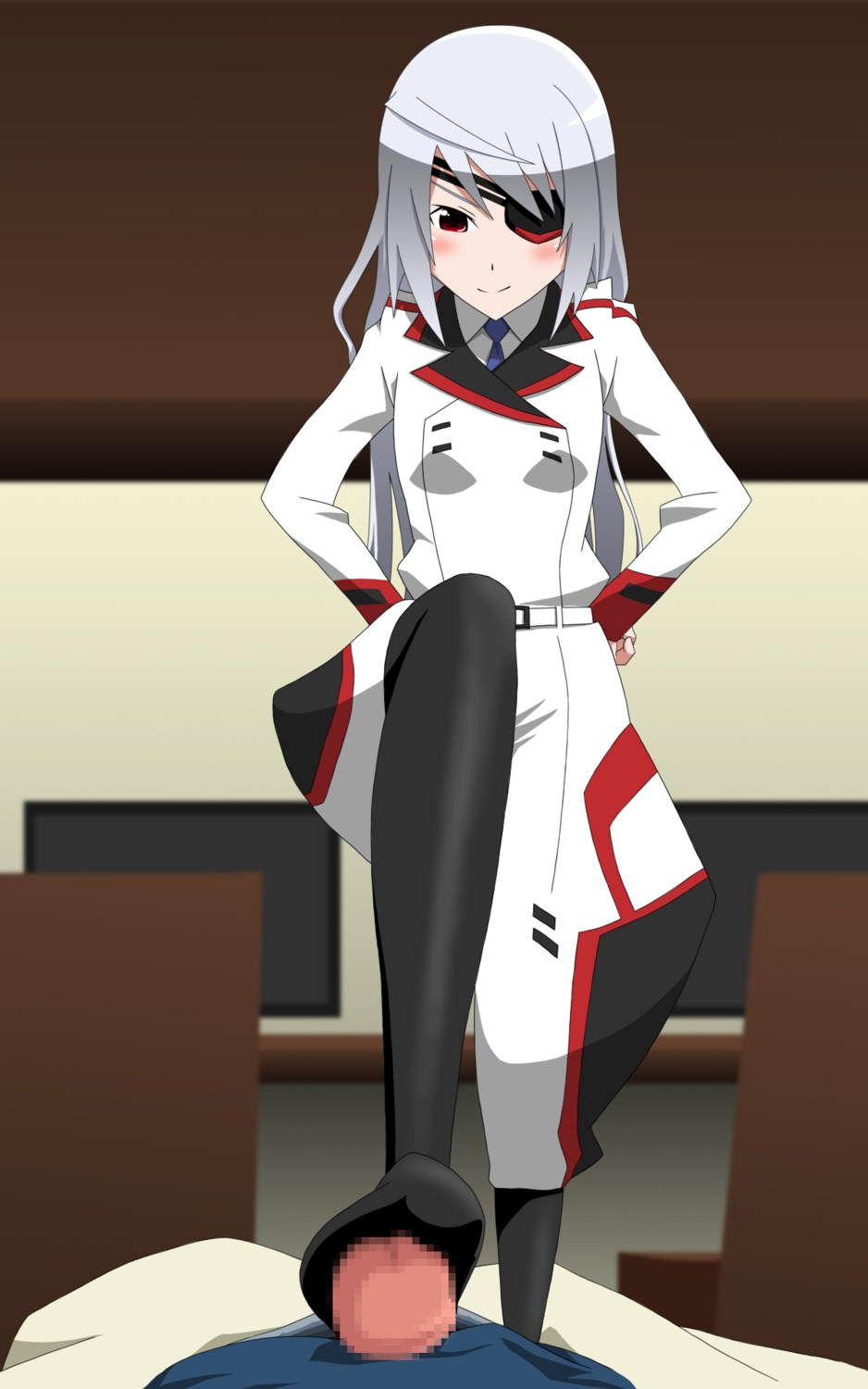 censored female infinite_stratos laura_bodewig mosaic_censoring rule34 tagme