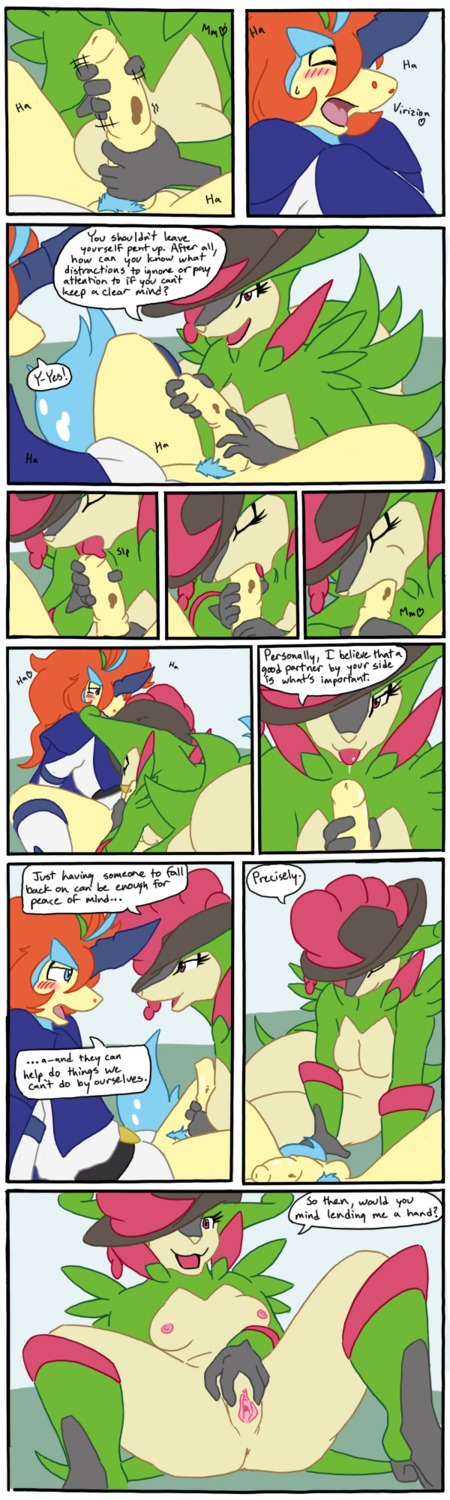 animal_genitalia animal_penis anthro anthro_on_anthro anthrofied balls boots bottomless breast_play breasts clothed clothing comic duo e621 english_text equid equine_genitalia equine_penis erection fellatio female female_penetrated footwear generation_5_pokemon genitals gloves handjob handwear hat head_in_crotch headgear headwear hi_res keldeo keldeo_(resolute_form) legendary_pokemon licking male male/female male_penetrating male_penetrating_female mammal melee_weapon nintendo nipples nude oral oral_penetration penetration penile penis penis_lick pokemon pokemon_(species) pokemorph presenting presenting_vulva pubes sex shoes spread_legs spreading text titfuck tongue tongue_out virizion vulva weapon zerofox1000