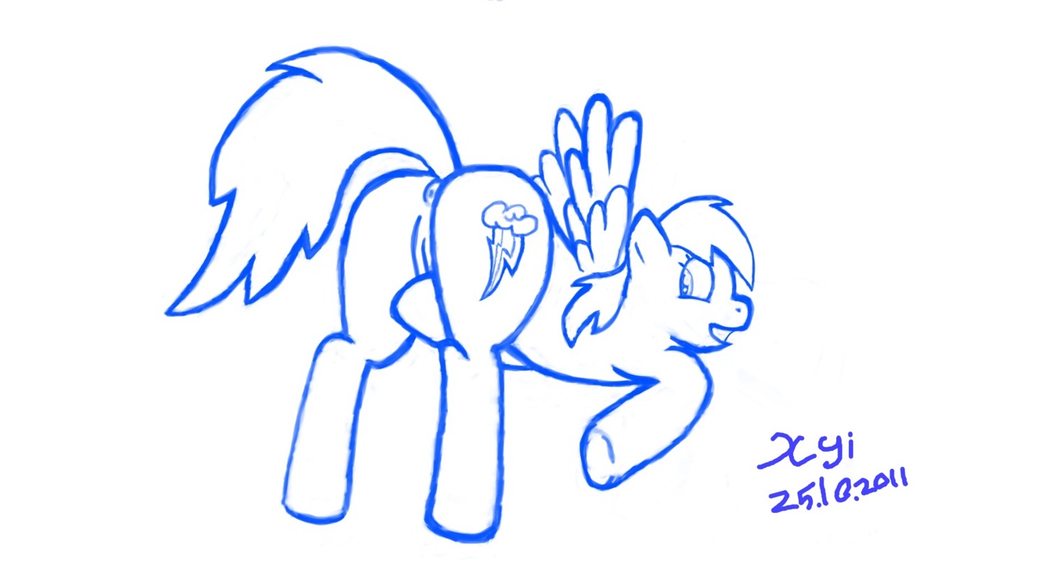 female friendship_is_magic my_little_pony rainbow_dash_(mlp) rule34 smooth_skin tagme xyi