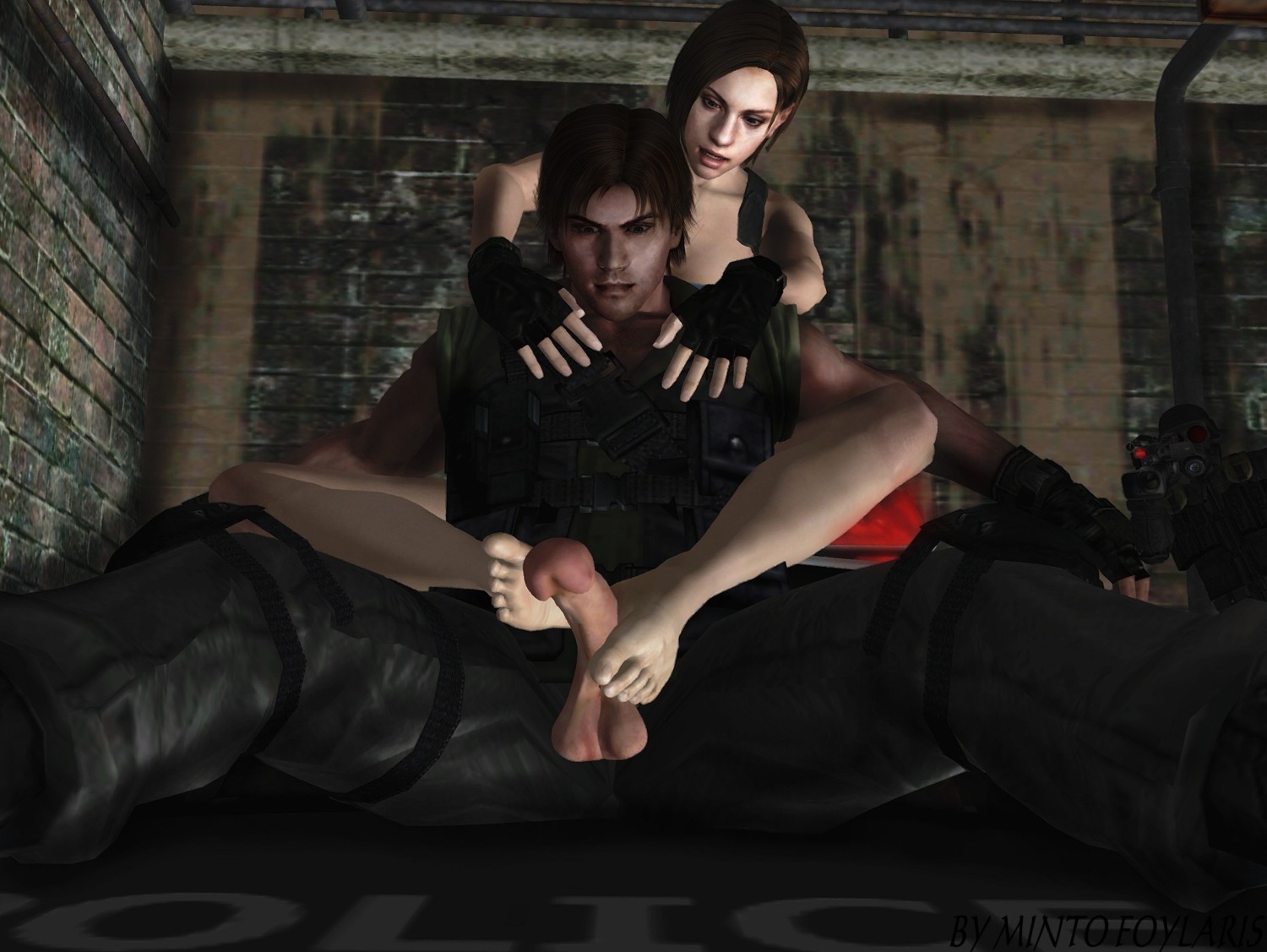 3d capcom carlos_oliveira feet female hunk_(resident_evil) jill_valentine jill_valentine_(julia_voth) male penis resident_evil rule34 tagme