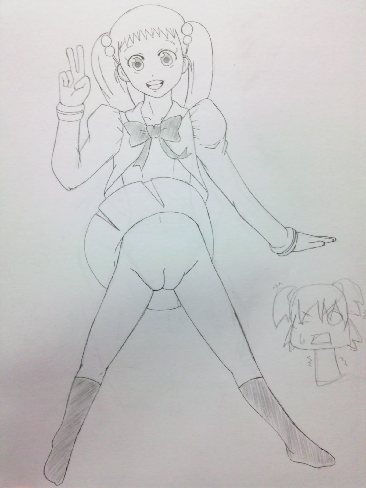 clothing female geegkowai kasugano_urara no_panties precure pretty_cure rule34 tagme yes!_precure_5