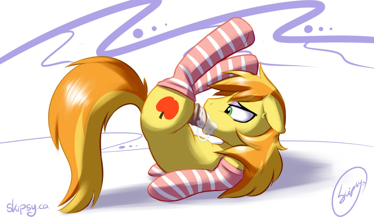 2013 animal_genitalia animal_penis autofellatio bodily_fluids braeburn_(mlp) clothed clothing crossdressing cum cum_in_mouth cum_in_own_mouth cum_in_self cum_inside cum_on_face cum_on_own_face cum_on_self cutie_mark e621 earth_pony equid equine equine_genitalia equine_penis erection eyeshadow femboy feral footwear friendship_is_magic genital_fluids genitals hasbro hi_res horse legwear makeup male mammal masturbation my_little_pony oral oral_masturbation oral_penetration penetration penile penile_masturbation penis piercing pony skipsy socks solo tail