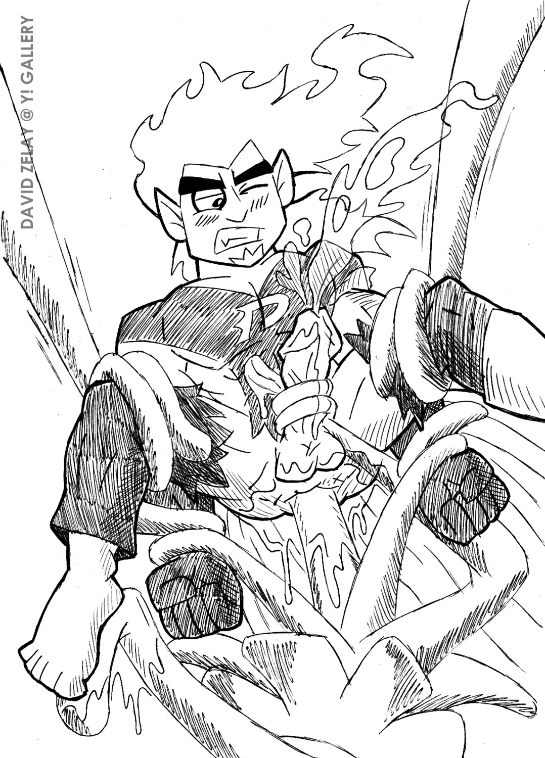 danny_phantom dark_danny dzelay gay male rule34 tagme tentacle tentacle_on_male tentaclejob yaoi