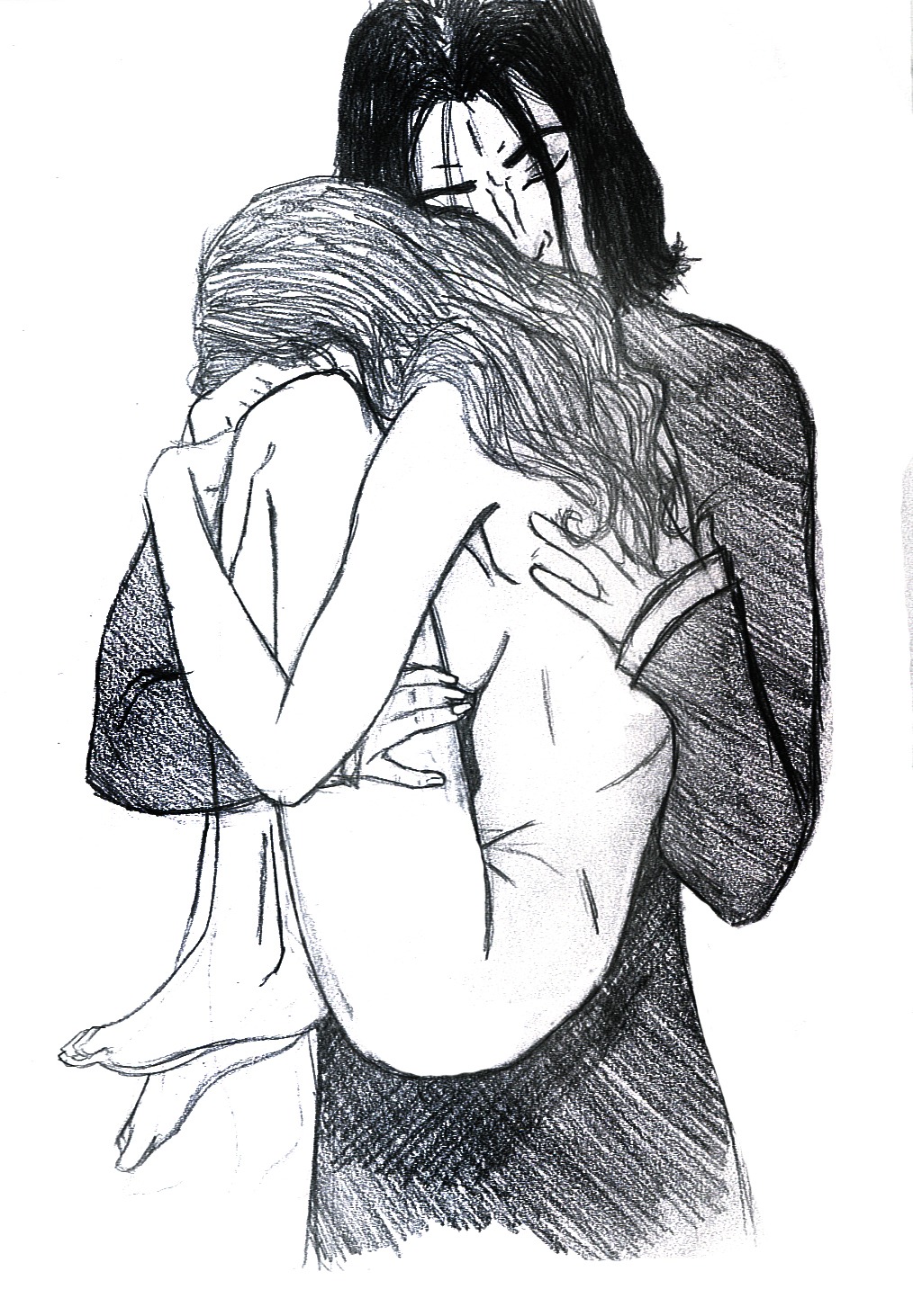 1girls 2d barefoot carrying_partner female gryffindor harry_potter hermione_granger hogwarts_professor monochrome rough_sketch rule34 severus_snape sketch slytherin straight tagme witch_(harry_potter)