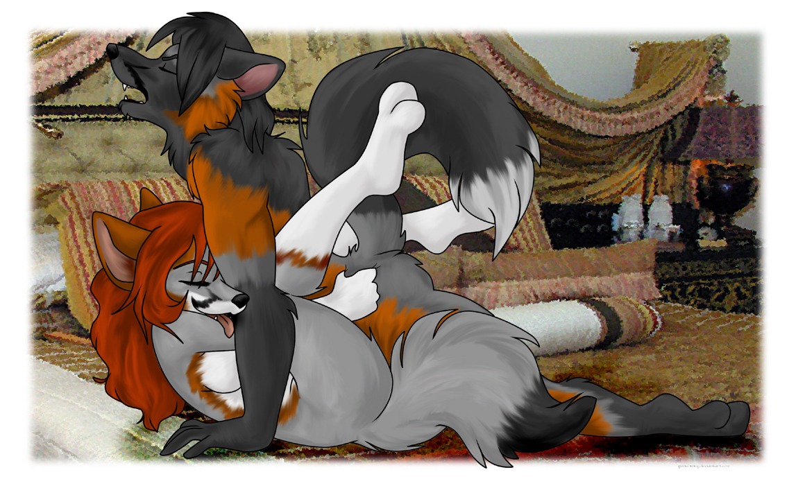 anthro bed black_body black_fur canid canine cross_fox duo e621 eyes_closed female female_penetrated fox from_front_position fur furniture grey_fox legs_up lying male male/female male_penetrating male_penetrating_female mammal missionary_position nude on_back open_mouth penetration red_fox sex tail tongue true_fox unknown_artist urocyon