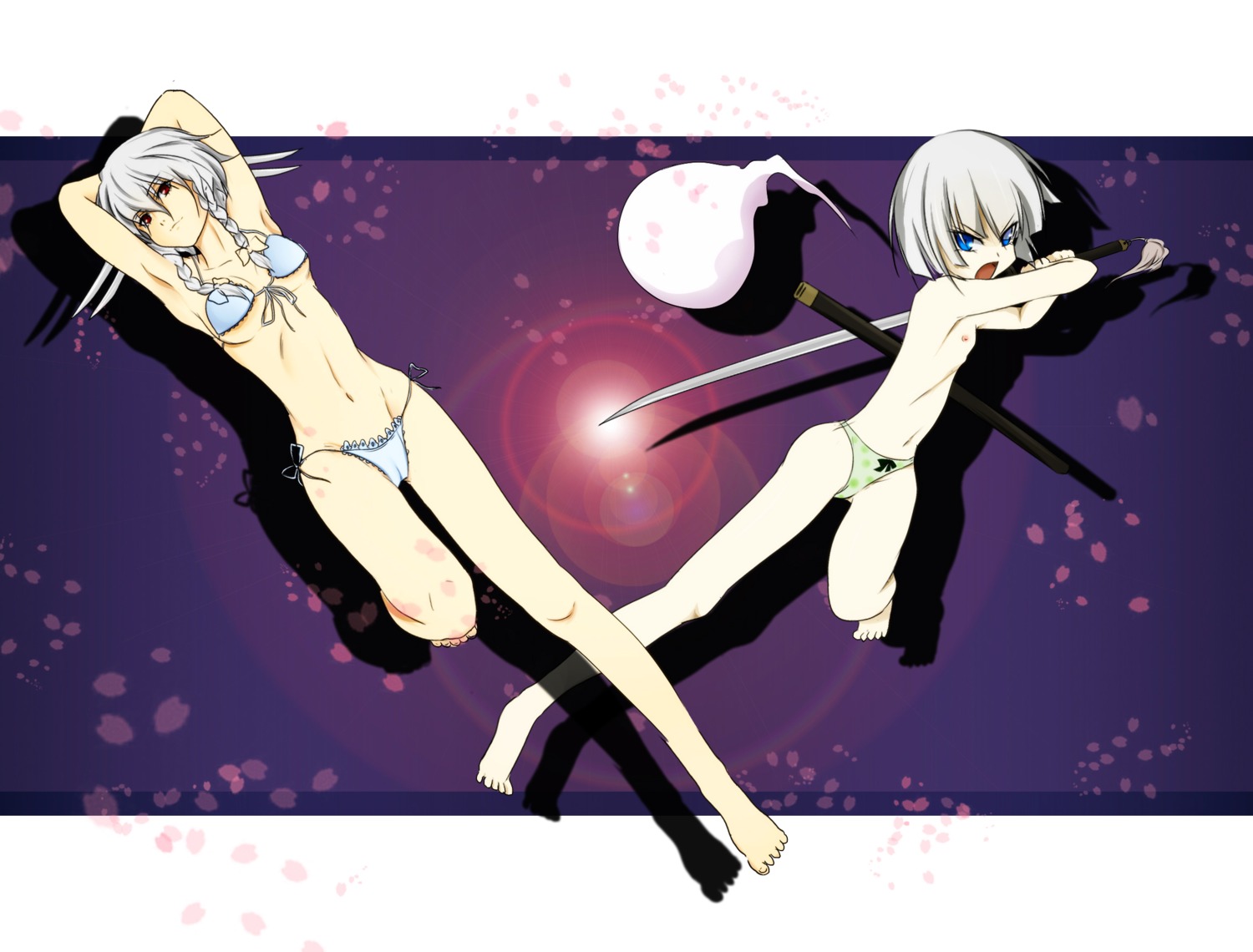 female rule34 sakuya_izayoi tagme touhou youmu_konpaku