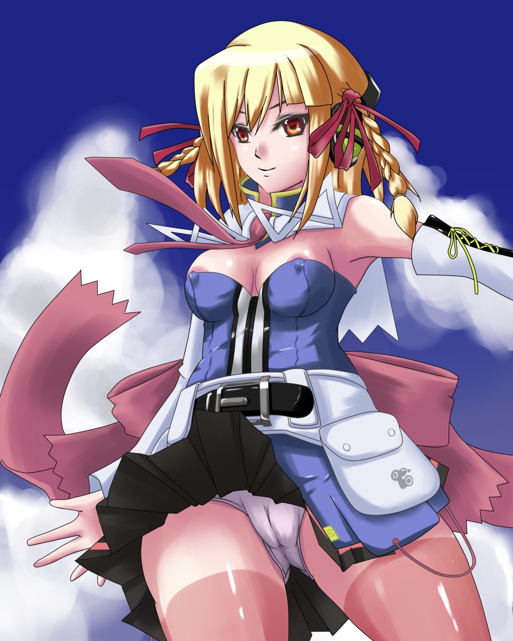 beatmania beatmania_iidx bemani cameltoe female nipples pussy rule34 tian_xia upskirt