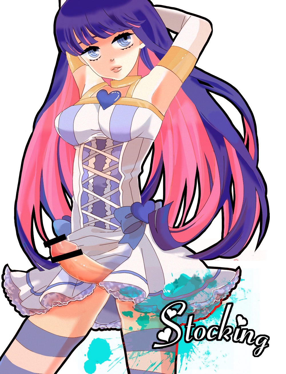 futanari intersex panty_&amp;_stocking_with_garterbelt rule34 stocking_anarchy tagme