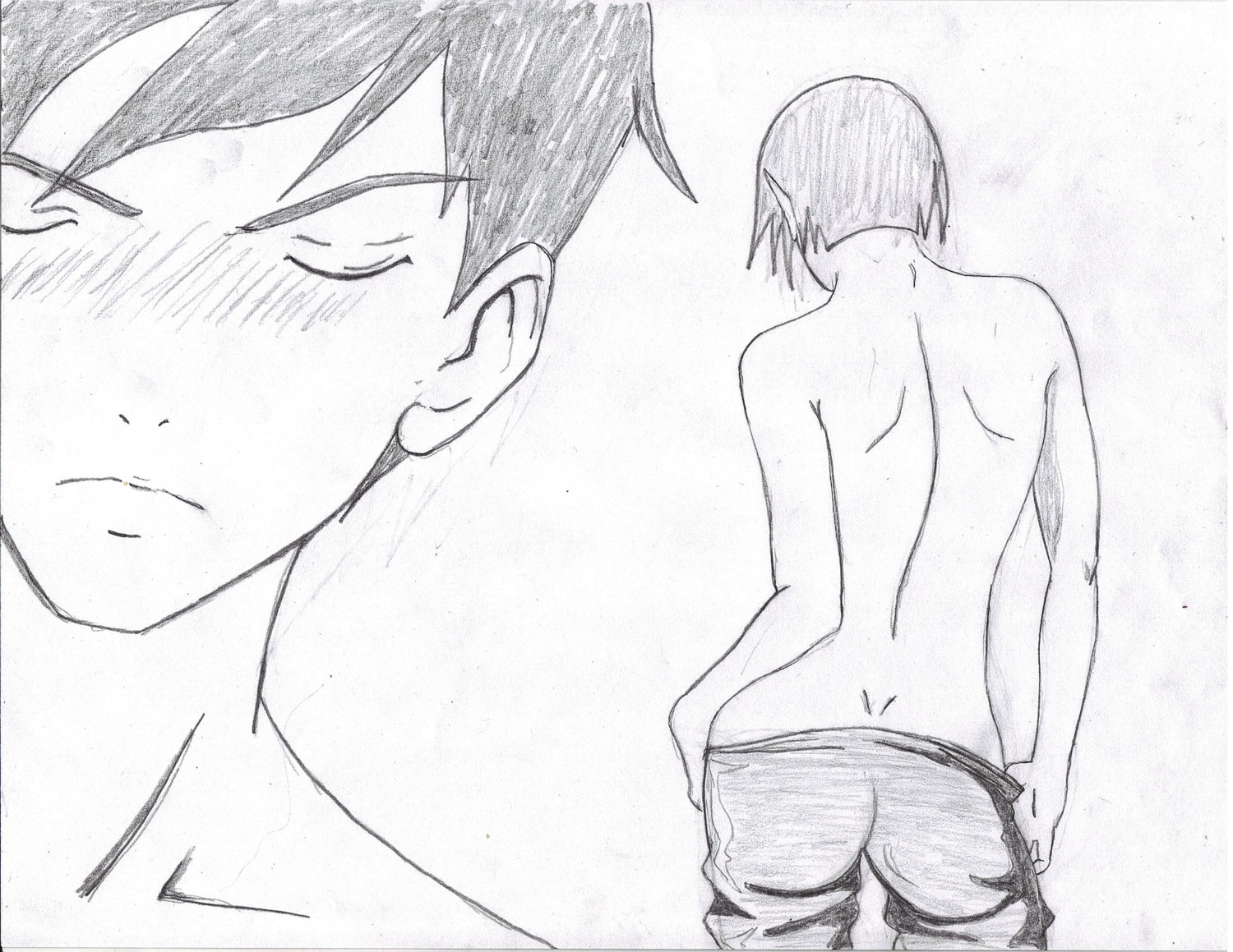 artemis_fowl artemis_fowl_(character) female holly_short literature male monochrome reudark rule34 tagme