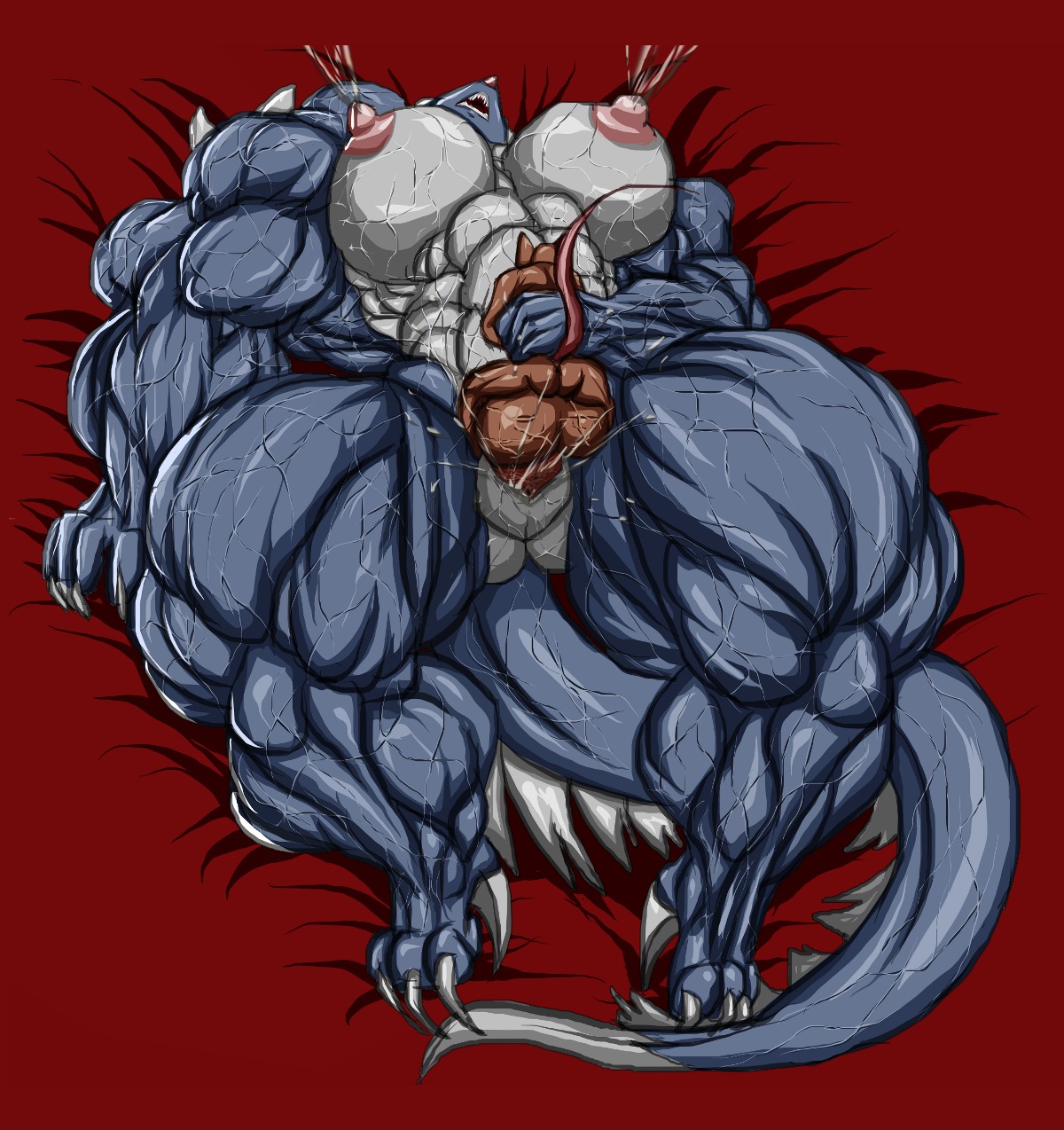 anthro b9tribeca balls big_balls big_breasts big_muscles big_penis bodily_fluids breasts claws cum duo e621 erection female genital_fluids genitals hi_res huge_balls huge_muscles huge_penis hyper hyper_balls hyper_genitalia hyper_muscles hyper_penis lactating larger_female larger_sub macro male male/female mammal milk mouse murid murine muscular muscular_female nipples nude penis rodent sex size_difference smaller_male spikes submissive vaginal vaginal_fluids vein veiny_balls veiny_breasts veiny_muscles veiny_penis veiny_vulva vulva