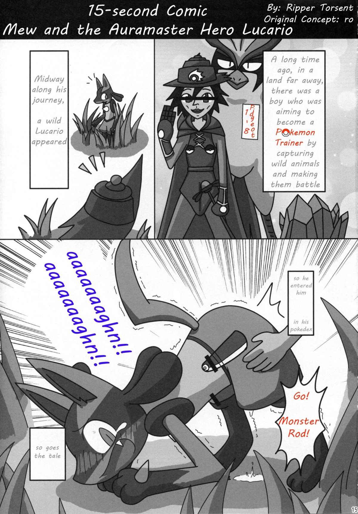 all_fours anthro avian bird canine cum fangs female human lucario nintendo open_mouth pidgeot pokemon pokemon_(species) ripper_torsent rule34 tear