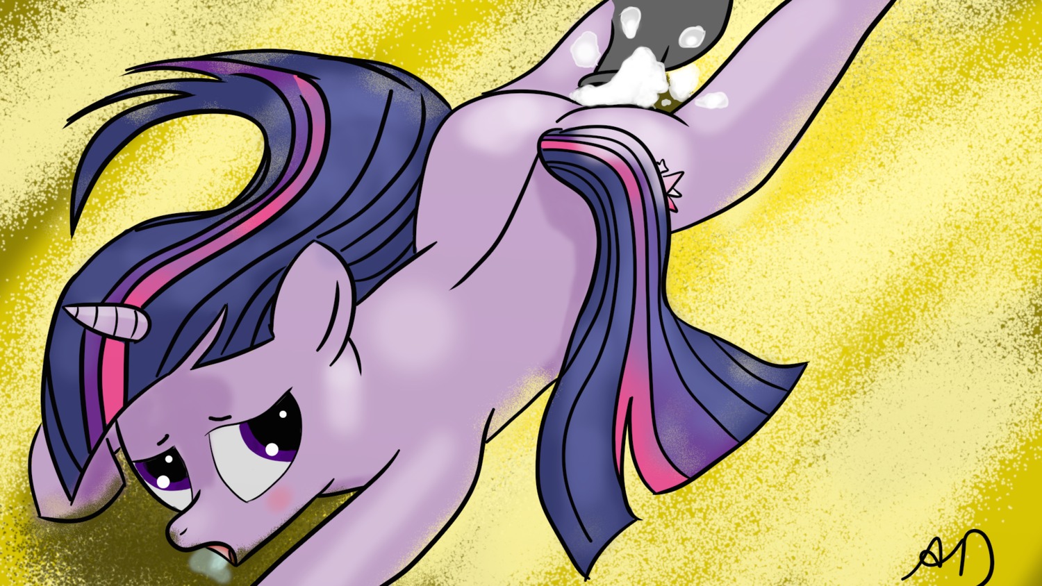 16:9 2013 atrademonica blush bodily_fluids cum cum_inside cutie_mark disembodied_penis duo e621 english_text equid equine erection female female_penetrated feral friendship_is_magic fur genital_fluids genitals hair hasbro hi_res horn male male/female male_penetrating male_penetrating_female mammal multicolored_hair my_little_pony mythological_creature mythological_equine mythology nude penetration penis purple_body purple_eyes purple_fur purple_hair sex signature tail text twilight_sparkle_(mlp) two_tone_hair unicorn widescreen
