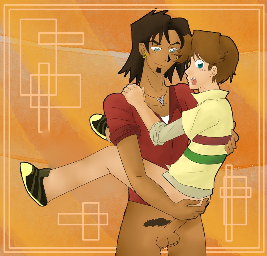 2boys :o alejandro_burromuerto_(tdi) balls cody_(tdi) half_naked imminent_anal male male_only multiple_males penis puberty pubic_hair rule34 tagme total_drama_island yaoi