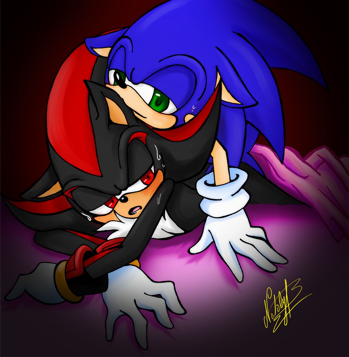 anthro furry hedgehog male male_only multiple_males nataly-b rule34 sega shadow_the_hedgehog sonadow sonic_(series) sonic_the_hedgehog sonic_the_hedgehog_(series) tagme yaoi