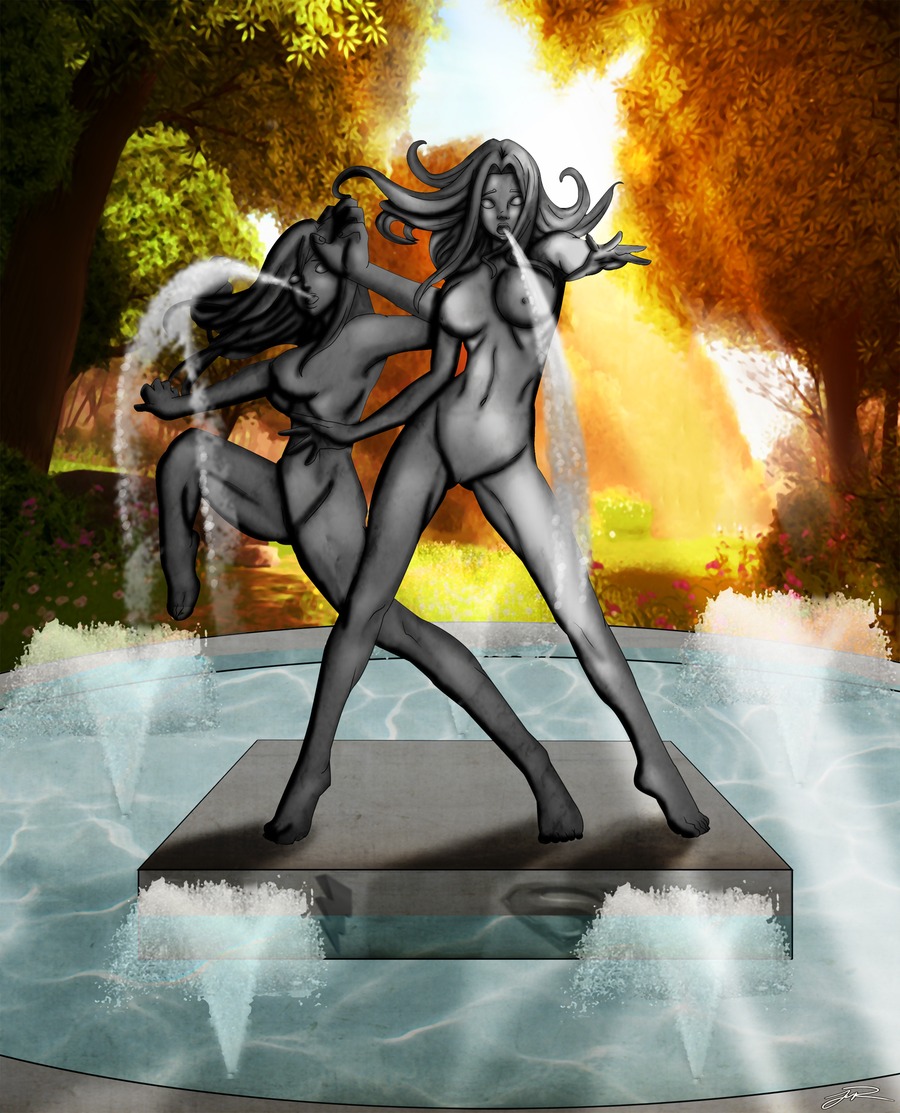 2girls bad_anatomy dc dc_comics female kara_zor-el living_trophy mary_batson mary_marvel multiple_females multiple_girls petrification rule34 shazam_(series) statue supergirl superman_(series)