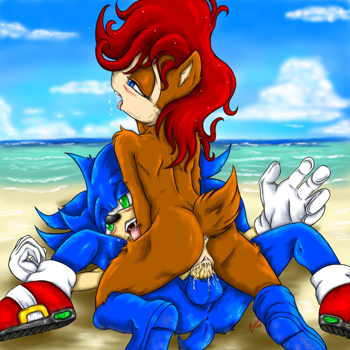 1:1 2010 amazon_position anthro anthro_on_anthro anthro_penetrated anthro_penetrating anthro_penetrating_anthro anus archie_comics atmongoose balls beach blue_anus blue_balls blue_body blue_eyes blue_fur blue_hair blush bodily_fluids boots boots_only brown_body brown_fur butt canon_couple chipmunk clothing cloud cowgirl_position cum cum_drip cum_in_vagina cum_inside day detailed_background dominant dominant_female dripping duo e621 erection eulipotyphlan eyebrows eyelashes female female_on_top female_penetrated fluffy fluffy_tail footwear footwear_only from_front_position fur genital_fluids genitals gloves gloves_only green_eyes ground_squirrel hair half-closed_eyes handwear handwear_only happy happy_sex hedgehog hi_res interspecies looking_pleasured lying male male/female male_on_bottom male_penetrating male_penetrating_female mammal mostly_nude narrowed_eyes nude nude_beach on_back on_bottom on_top open_mouth open_smile outside penetration penile penile_penetration penis penis_in_vagina pink_tongue raised_tail red_hair rodent saliva sally_acorn sand sciurid scut_tail sea seaside sega sex sex_on_the_beach shoes shoes_only short_tail sky smile sonic_the_hedgehog sonic_the_hedgehog_(archie) sonic_the_hedgehog_(comics) sonic_the_hedgehog_(series) spread_legs spreading straddling tail tan_anus tan_body tan_fur teeth tongue vaginal vaginal_penetration vulva water