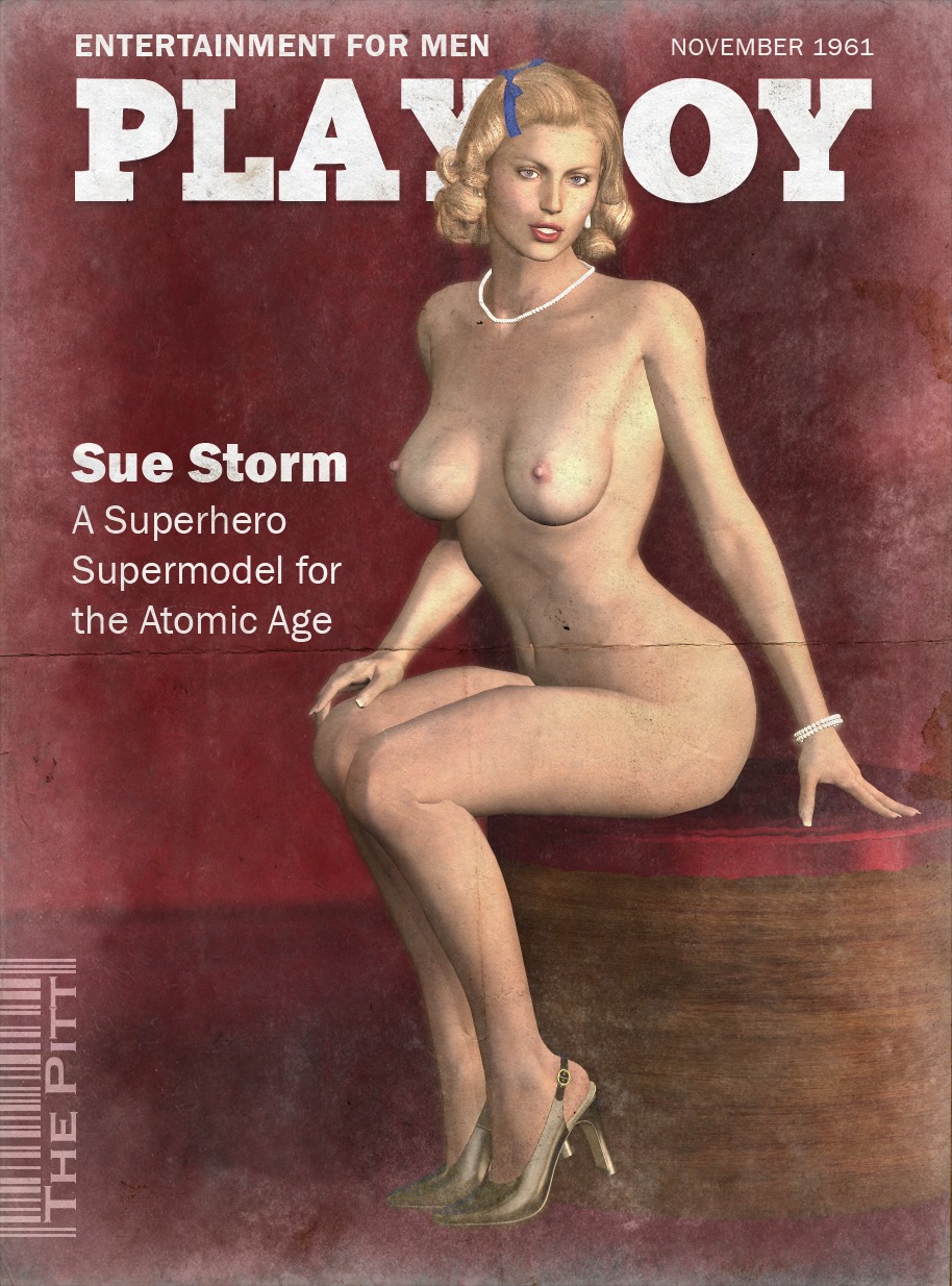 3d character_name fantastic_four female female_only human invisible_woman magazine_cover marvel marvel_classic_era marvel_comics playboy playtoon rule34 signature solo sue_storm text the_pitt