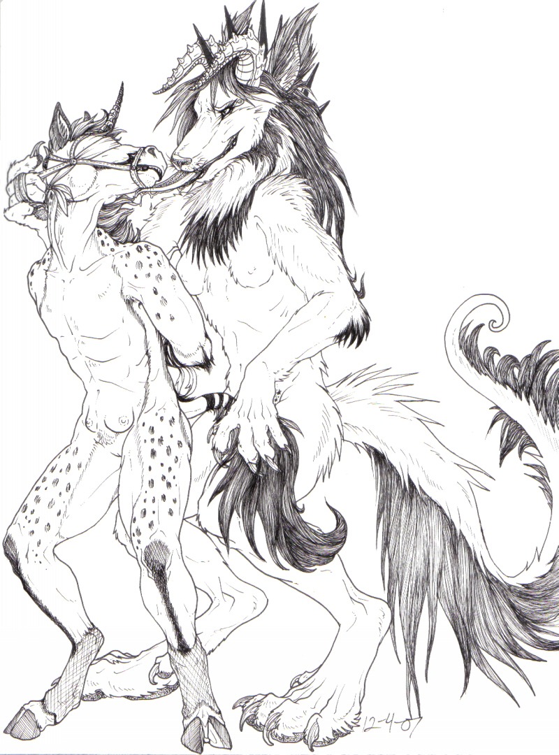 anthro bdsm blindfold bondage bound canid canine cloven_hooves digitigrade duo e621 equid equine equine_teats equine_udders equustra_(ecmajor) featureless_chest female flat_chested genitals greyscale hooves horn kamilya long_tongue male mammal monochrome mythological_creature mythological_equine mythology nude sketch small_teats small_udders tail teats tongue tongue_out udders unguligrade unicorn vulva