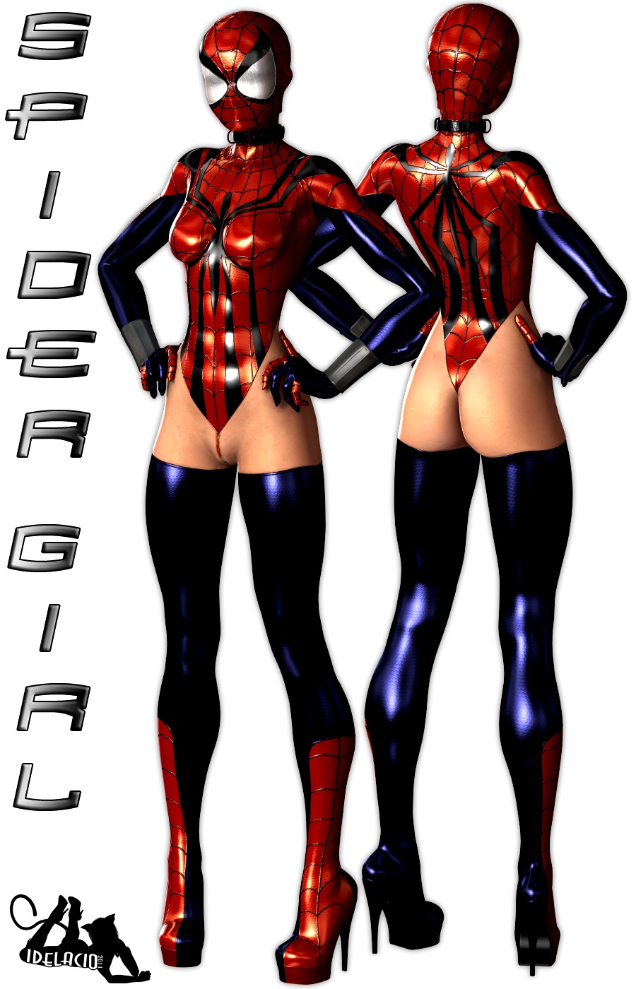 1girls 3d female female_only human human_only idelacio light-skinned_female light_skin marvel marvel_comics mayday_parker mc2 rule34 solo spider-girl spider-man_(series)