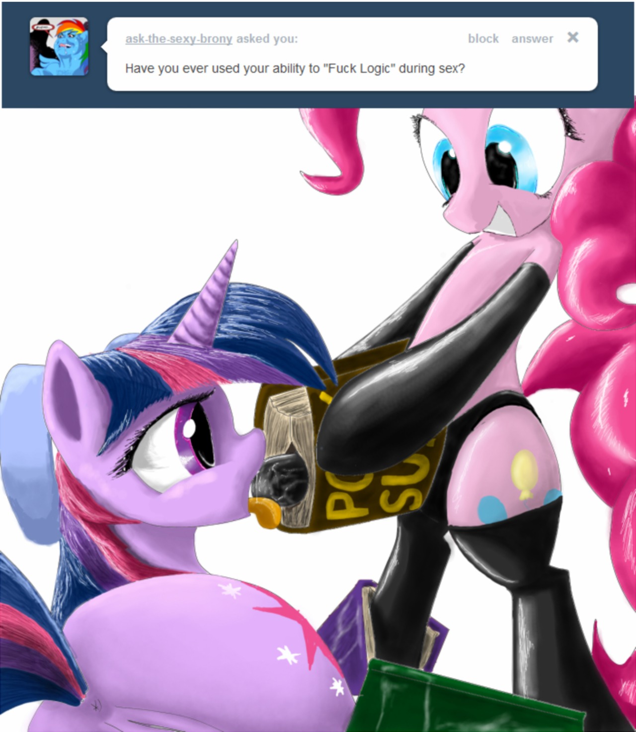 earth_pony equine female feral friendship_is_magic horse my_little_pony pinkie_pie_(mlp) pony purple_hair rule34 straight_hair tagme twilight_sparkle_(mlp) unicorn what