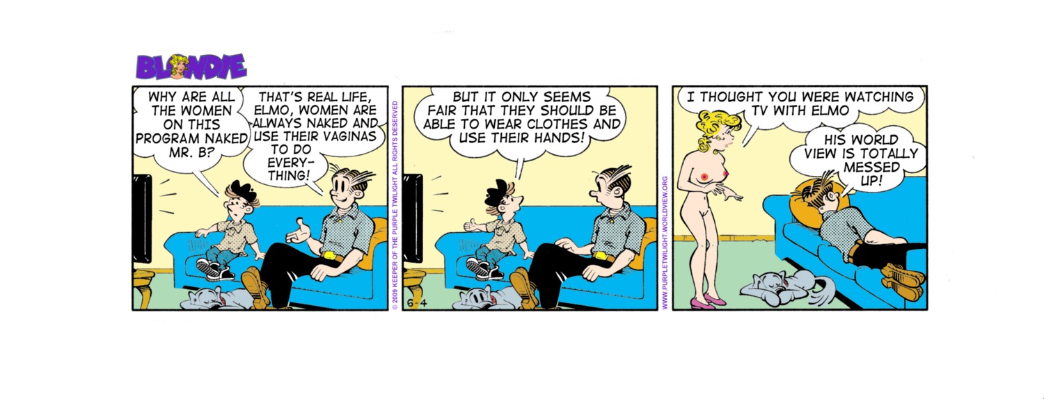 blondie_(comic) blondie_bumstead clothing comic_strip dagwood_bumstead edit female human rule34 tagme