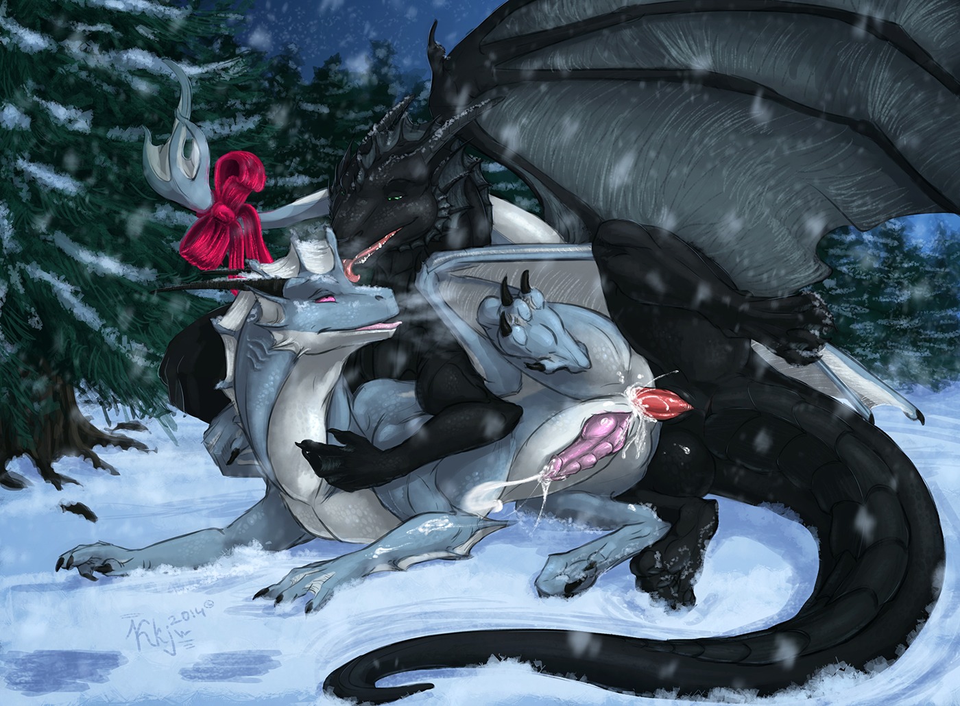 anal anal_penetration anus aquatic aquatic_dragon black_body black_scales blue_body blue_scales bodily_fluids cum cum_in_ass cum_inside cum_while_penetrated cumshot digital_media_(artwork) dragon duo e621 ejaculation erection european_mythology feral feral_on_feral feral_penetrated feral_penetrating feral_penetrating_feral from_behind_position genital_fluids genitals gills green_eyes hands-free horn karukuji karukuji_(character) licking lying male male/male male_penetrated male_penetrating male_penetrating_male membrane_(anatomy) membranous_wings mythological_creature mythological_scalie mythology night nude on_side orgasm outside penetration penile penile_penetration penis penis_in_ass pink_eyes raised_leg reptile romantic romantic_ambiance romantic_couple scales scalie sex sky snow snowing star starry_sky tail tongue tongue_out western_dragon wings winter