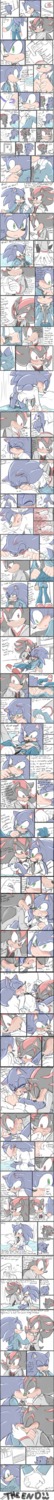 absurd_res all_fours anal anal_fingering angelofhapiness anthro anus black_body black_fur blue_hair blush bodily_fluids bottomwear bottomwear_down butt clothed clothing comic cum cum_in_mouth cum_inside dialogue doctor duo e621 english_text erection eulipotyphlan examination fellatio fingering first_orgasm fur furgonomics genital_fluids genitals green_eyes hair hand_holding hedgehog hi_res kissing long_image male male/male male_penetrated male_penetrating male_penetrating_male male_virgin mammal medical medical_examination multipanel open_mouth oral oral_penetration pants pants_down partially_clothed patient penetration penile penis prostate_exam red_eyes sega sex shadow_the_hedgehog sonic_the_hedgehog sonic_the_hedgehog_(series) stated_virginity tail tail_clothing tall_image text unprofessional_behavior virgin