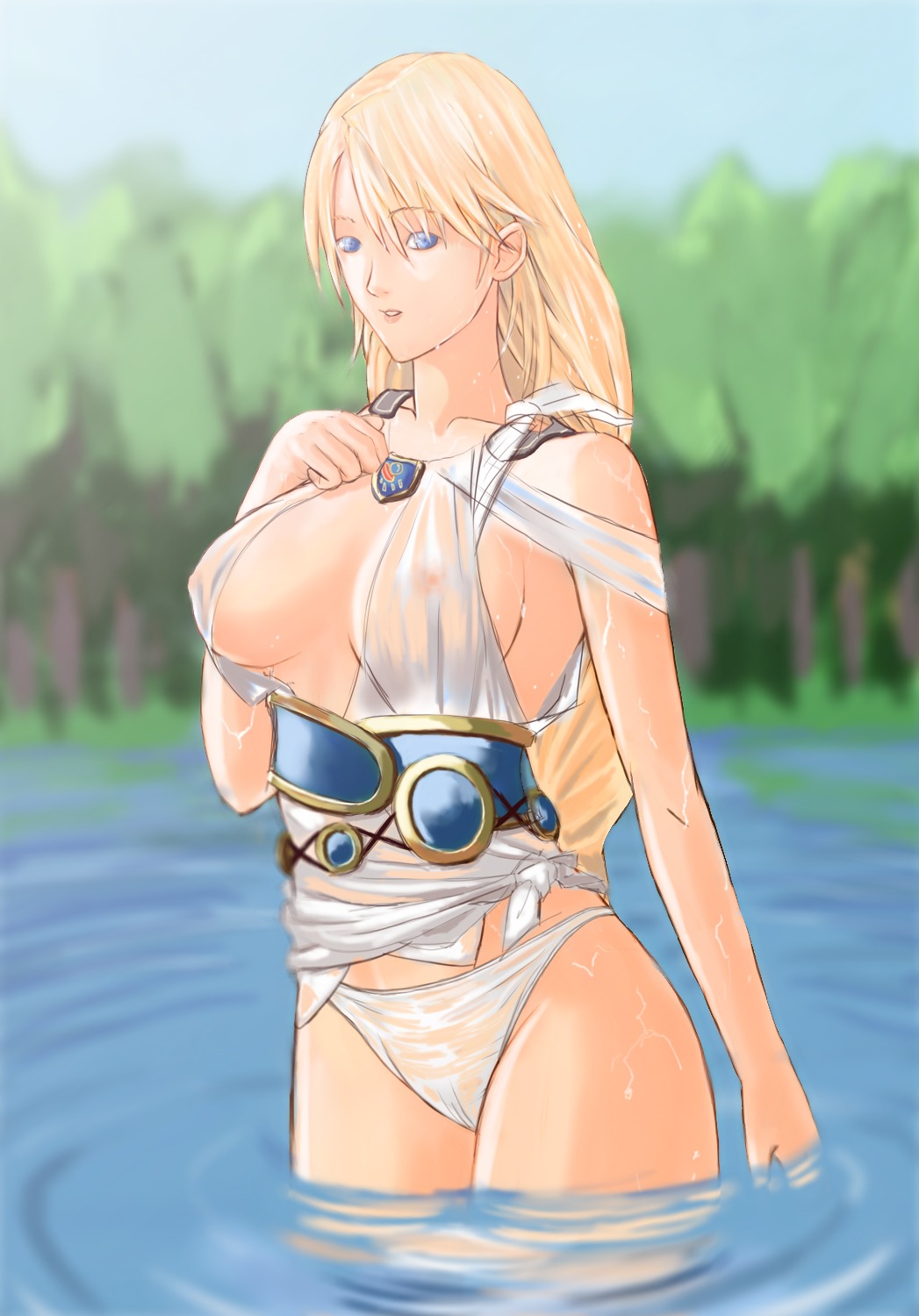 blonde_hair female female_only human long_hair milf rule34 solo sophitia_alexandra soul_calibur tagme