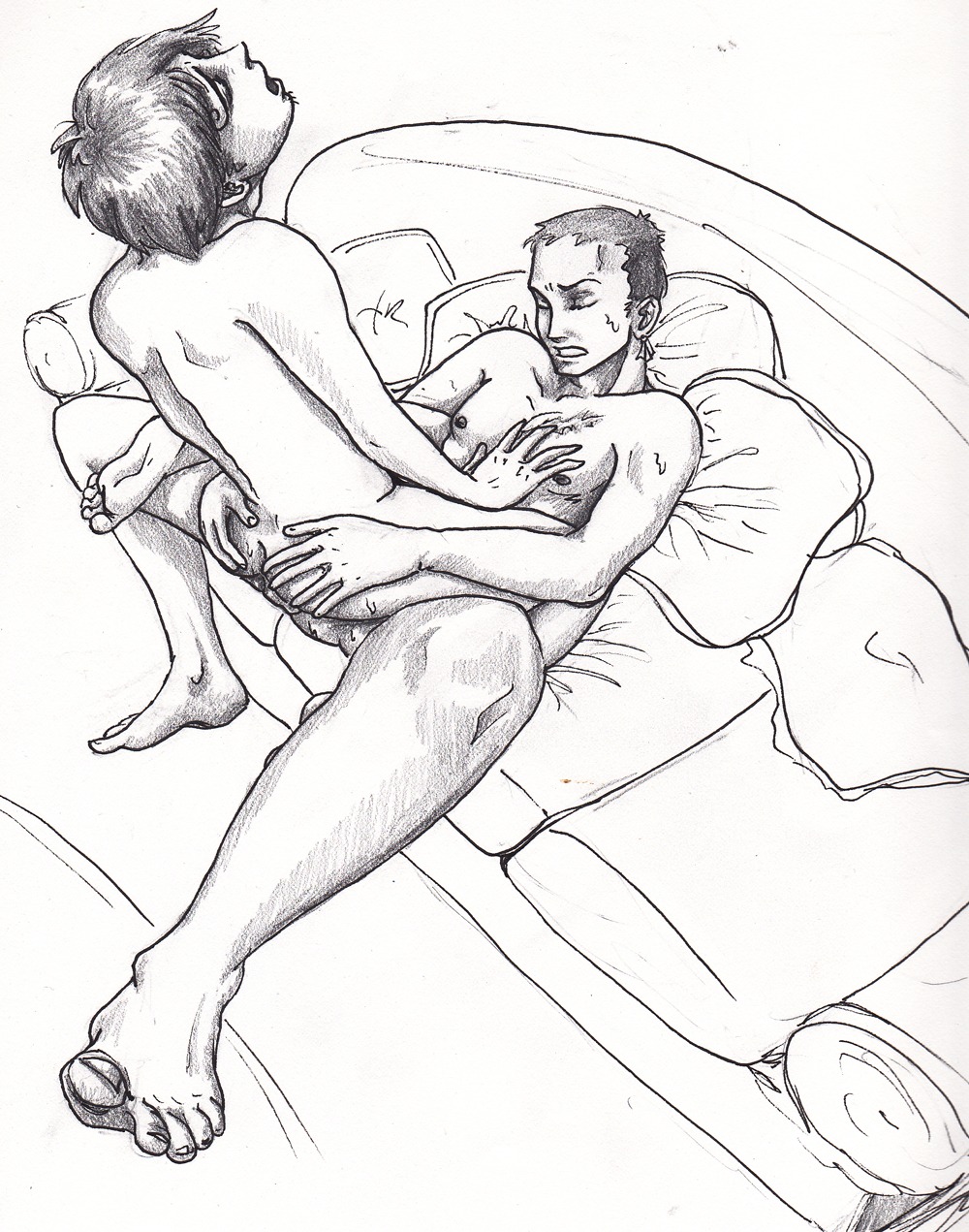 human male male_only multiple_males one_piece roronoa_zoro rule34 sanji yaoi