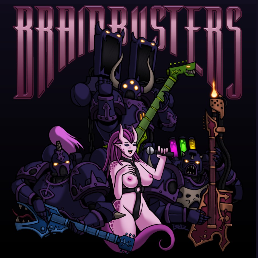 1girls breasts chaos_(warhammer) chaos_daemon chaos_space_marine daemonette emperors_children female male noise_marine pink_skin power_armor power_armor_(warhammer) rule34 warhammer_(franchise) warhammer_40k