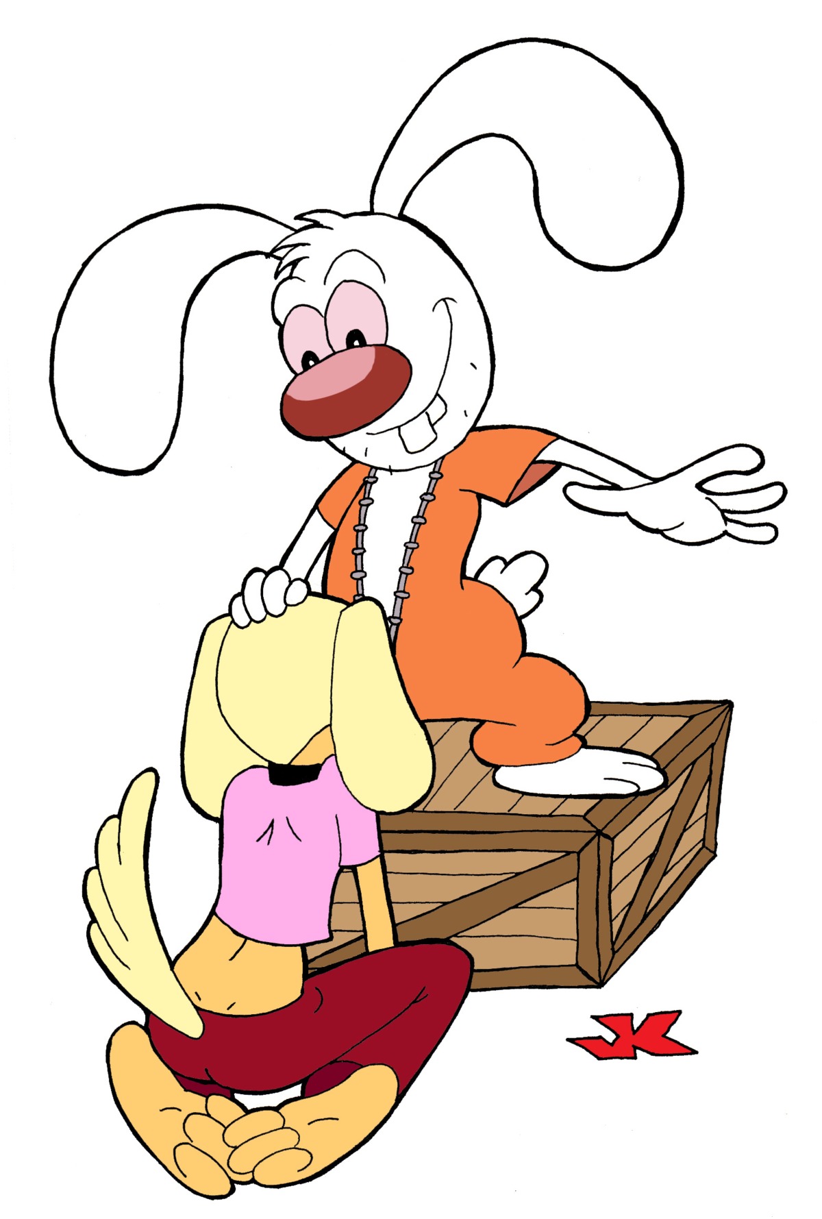 anthro brandy_and_mr._whiskers brandy_harrington canine disney disney_channel dog fellatio female fur furry implied_fellatio implied_oral jk male mammal mr._whiskers oral rabbit rule34 straight tagme toon_disney