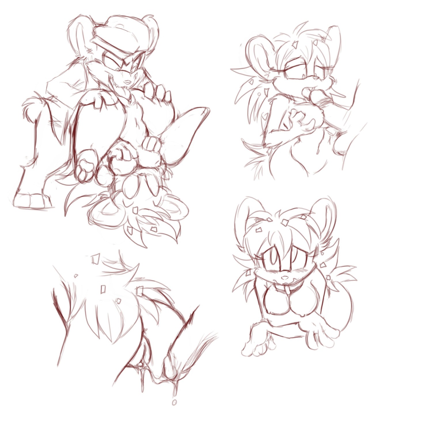 bear collar female flaky_(htf) flippy_(htf) furry happy_tree_friends interspecies mel_the_hybrid mondo_media porcupine rule34 tagme
