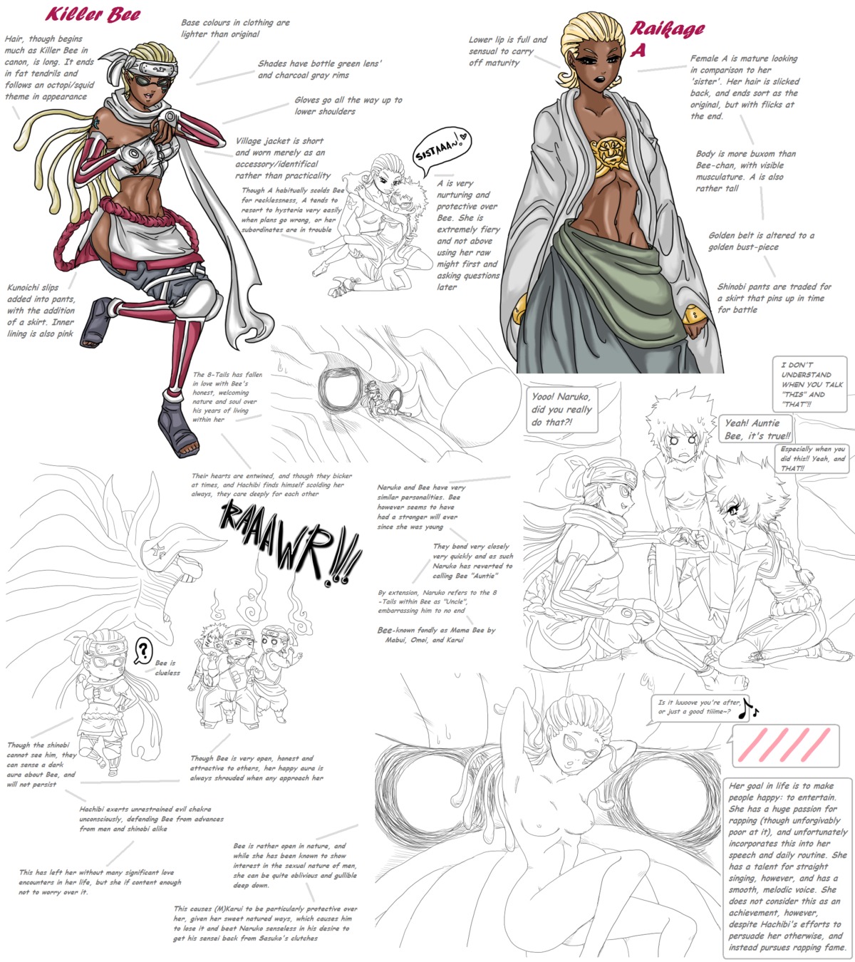 dark-skinned_female dark_skin female female_raikage hachibi killer_bee naruto naruto_(series) naruto_shippuden raikage rule34 rule_63 uzumaki_naruto yamato_(naruto)