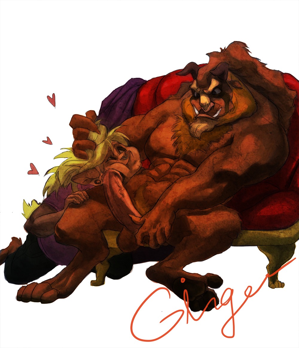anthro_only balls beast beast_(disney) beauty_and_the_beast_(1991_film) disney erect_penis male penis rule34 tagme testicles